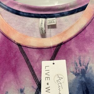 tie dye dress with knot on side  22/24W